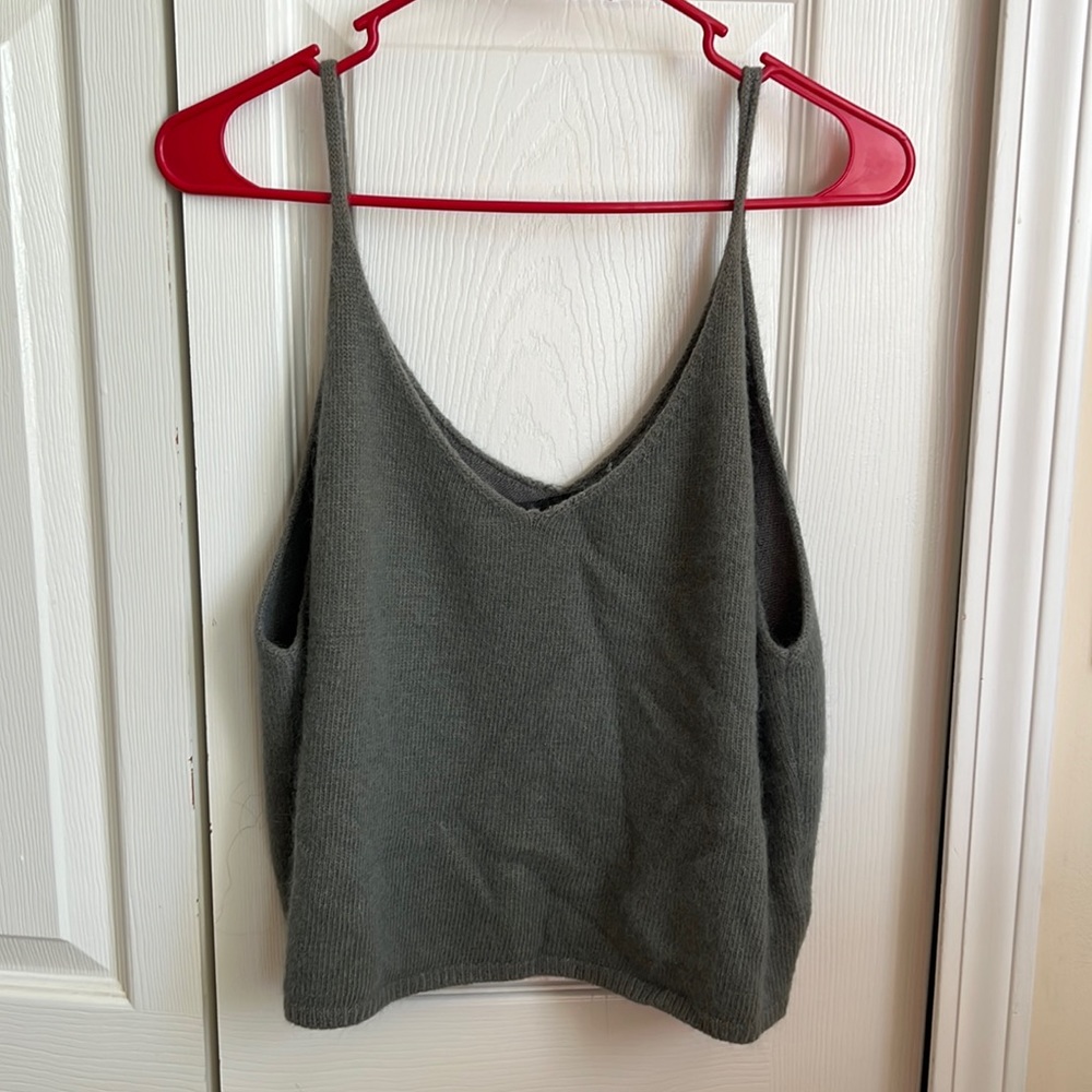 Grey Tank Top (sweater material)